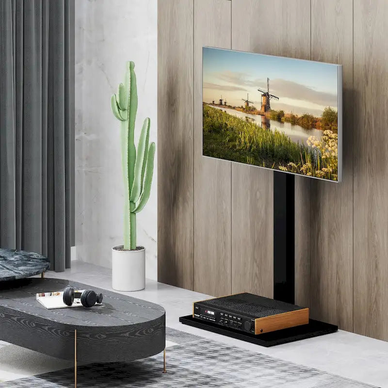 Meuble TV universel sur pied pour téléviseurs de 32 à 70 pouces jusqu'à 110