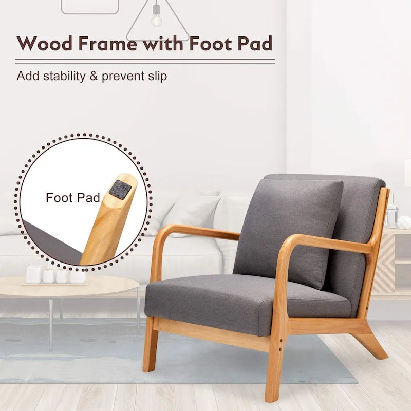 Fauteuils de salon confortables de lecture pour salon Mid-century modern