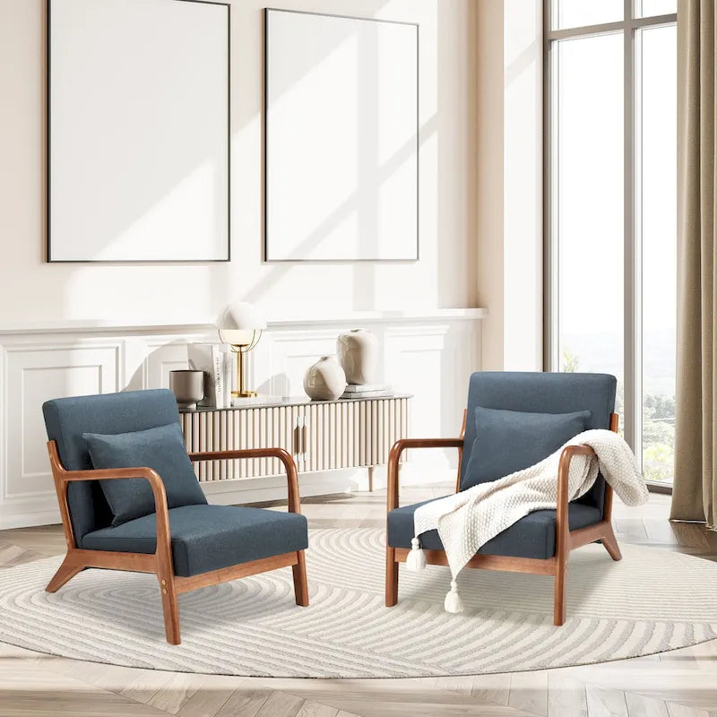 Fauteuils de salon confortables de lecture pour salon Mid-century modern
