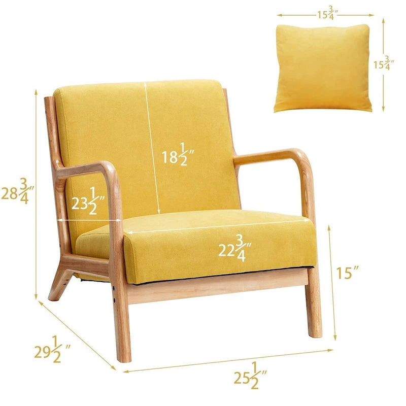 Fauteuils de salon confortables de lecture pour salon Mid-century modern