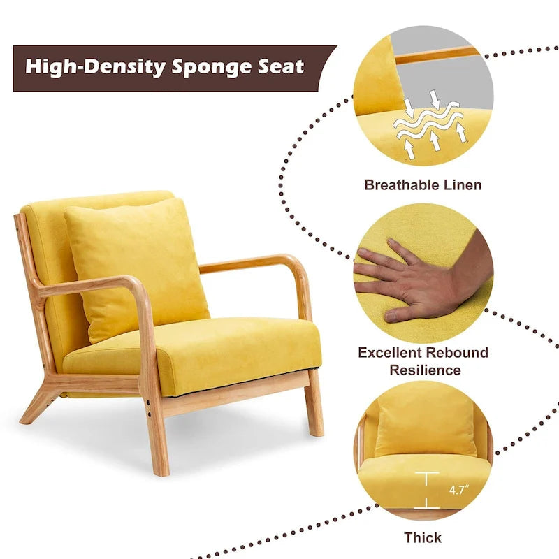 Fauteuils de salon confortables de lecture pour salon Mid-century modern