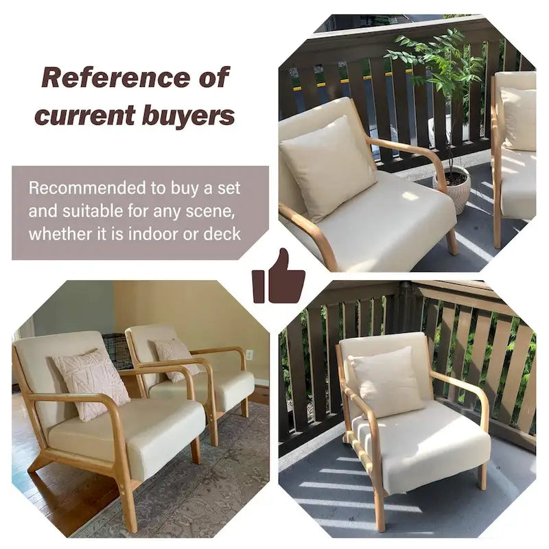 Fauteuils de salon confortables de lecture pour salon Mid-century modern