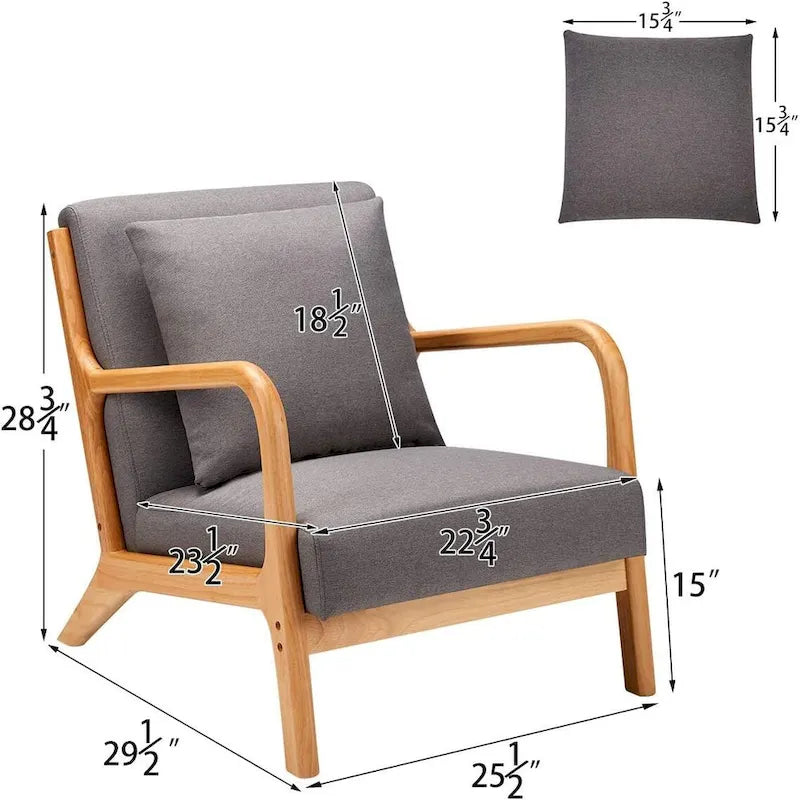 Fauteuils de salon confortables de lecture pour salon Mid-century modern