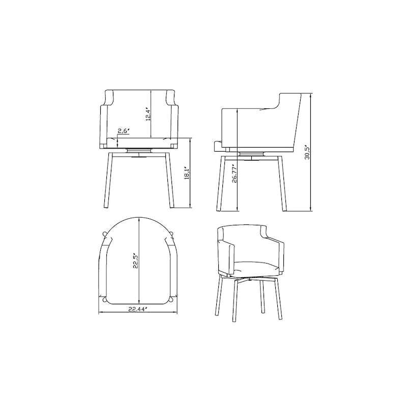 Fauteuils avec mémoire de position et fonction pivotante, deux chaises par ensemble.