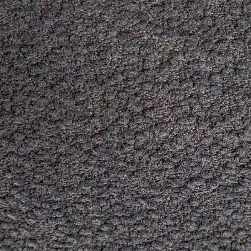 Fauteuil carré capitonné en tissu bouclé de 28 po de large