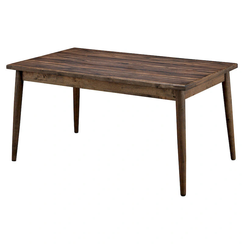 Table à manger moderne marron de 150 cm de style médiéval