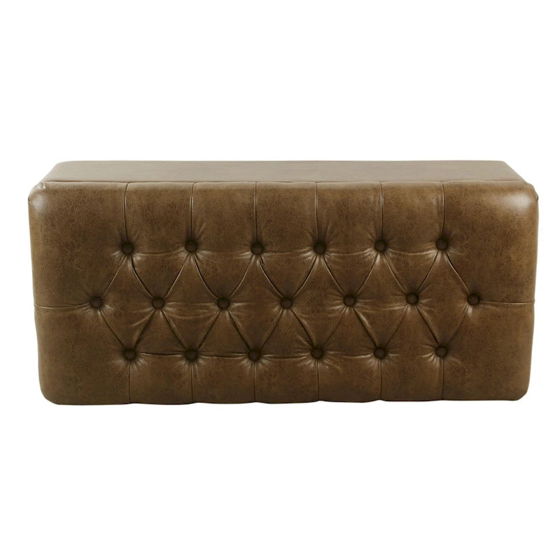 Banc de rangement capitonné