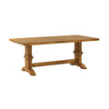 Table à manger plateau bois massif bicolore