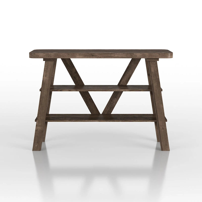 Console de 47 pouces avec 2 étagères ouvertes