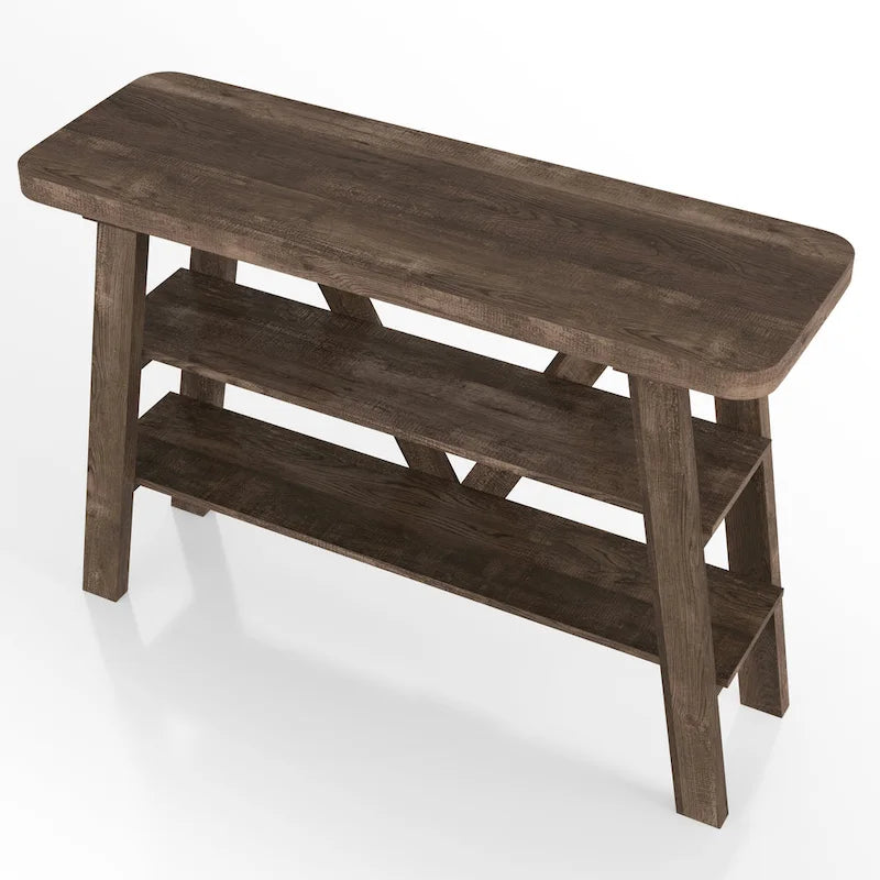 Console de 47 pouces avec 2 étagères ouvertes