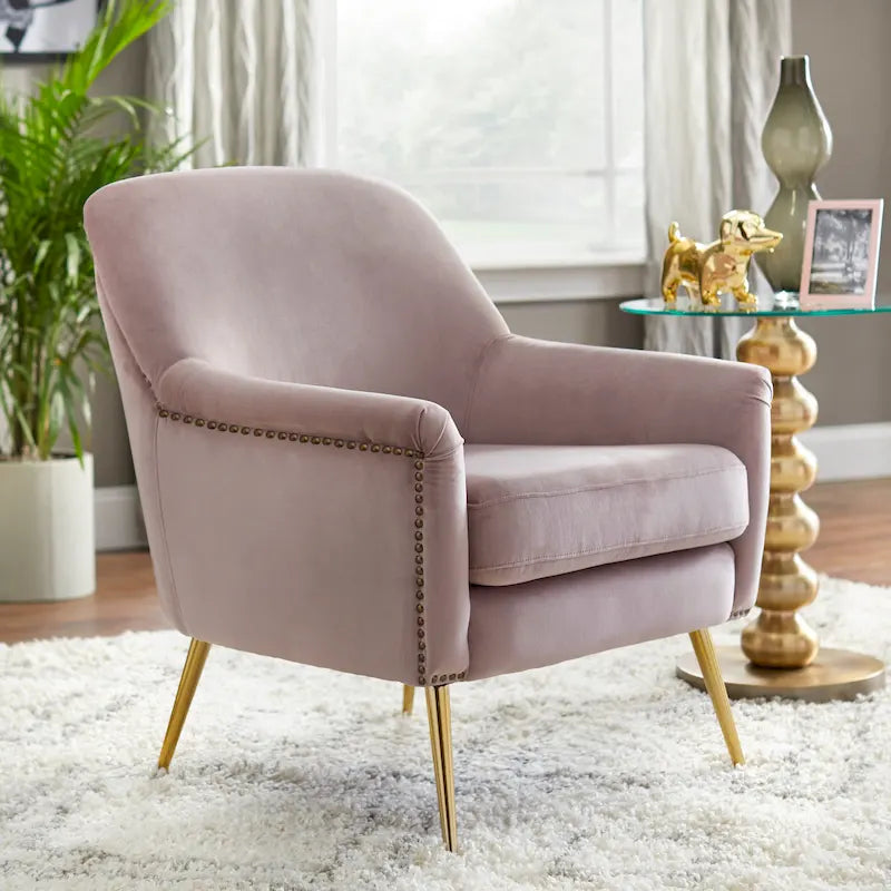 Fauteuil d'appoint rembourré de style milieu de siècle