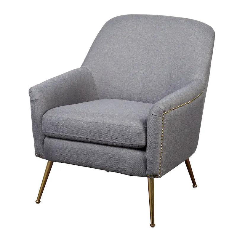 Fauteuil d'appoint rembourré de style milieu de siècle