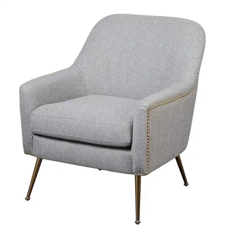 Fauteuil d'appoint rembourré de style milieu de siècle