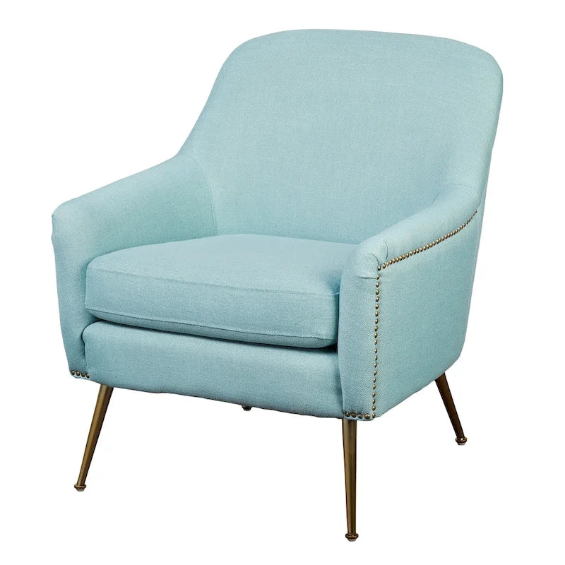 Fauteuil d'appoint rembourré de style milieu de siècle