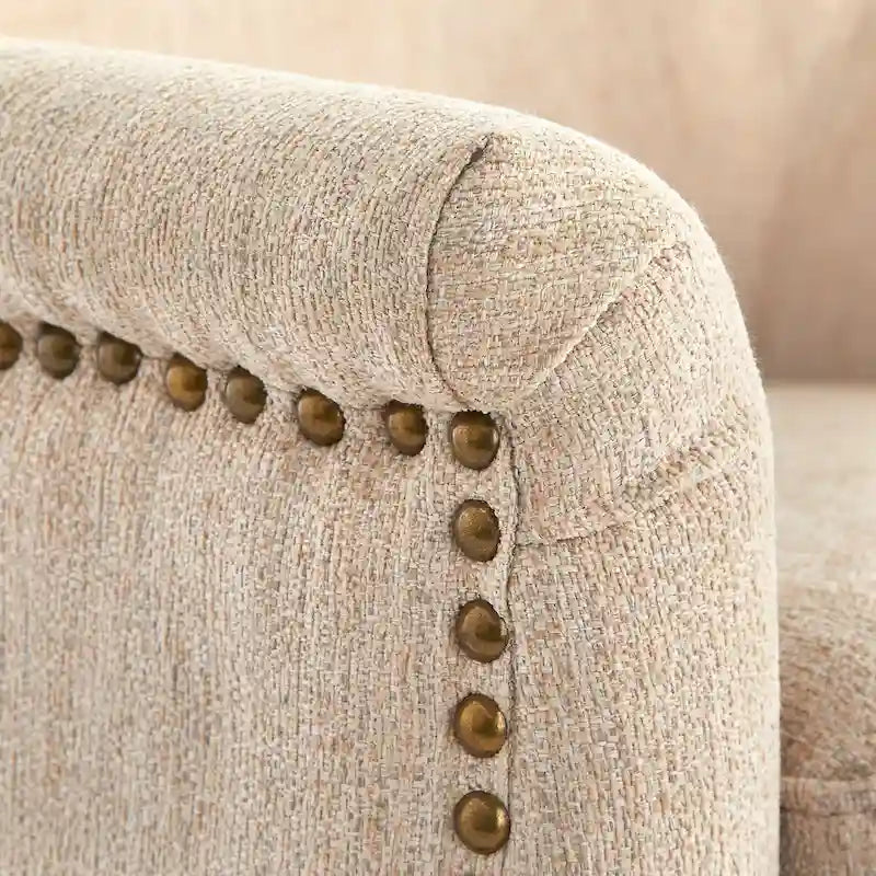 Fauteuil d'appoint rembourré de style milieu de siècle