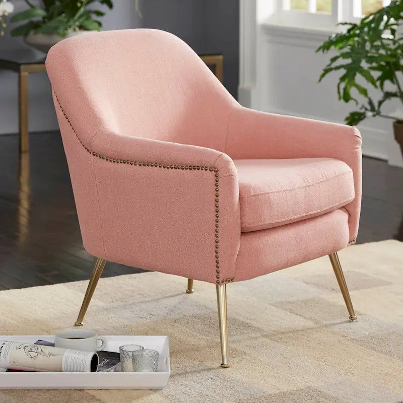 Fauteuil d'appoint rembourré de style milieu de siècle