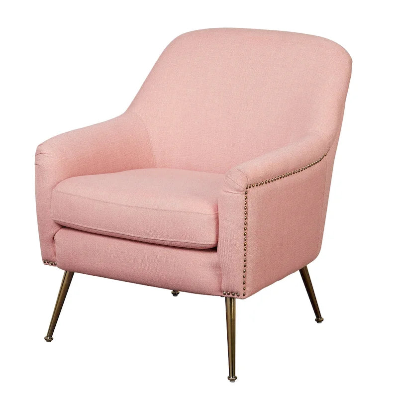 Fauteuil d'appoint rembourré de style milieu de siècle