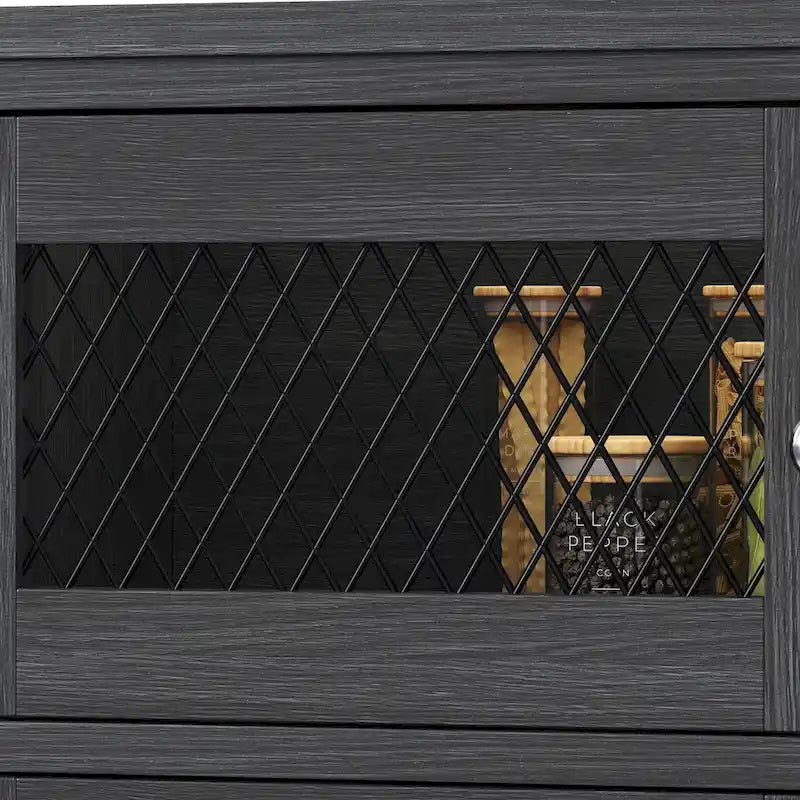 Buffet de ferme avec rangement, bahut à 2 tiroirs pour cuisine ou salle à manger