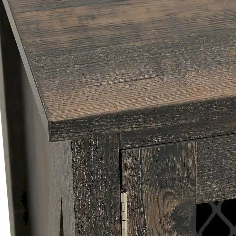 Buffet de ferme avec rangement, bahut à 2 tiroirs pour cuisine ou salle à manger