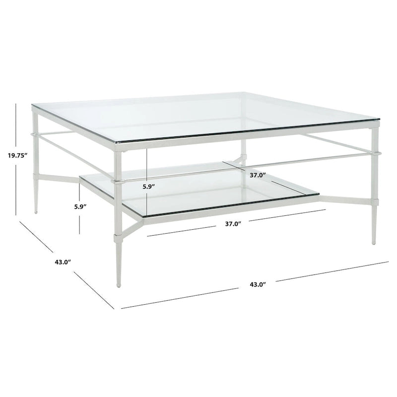Table basse - 43 po L x 43 po P x 20 po H - 43Lx43Px20H