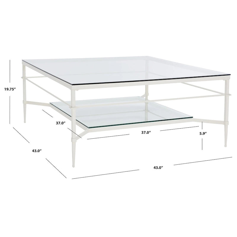 Table basse - 43 po L x 43 po P x 20 po H - 43Lx43Px20H