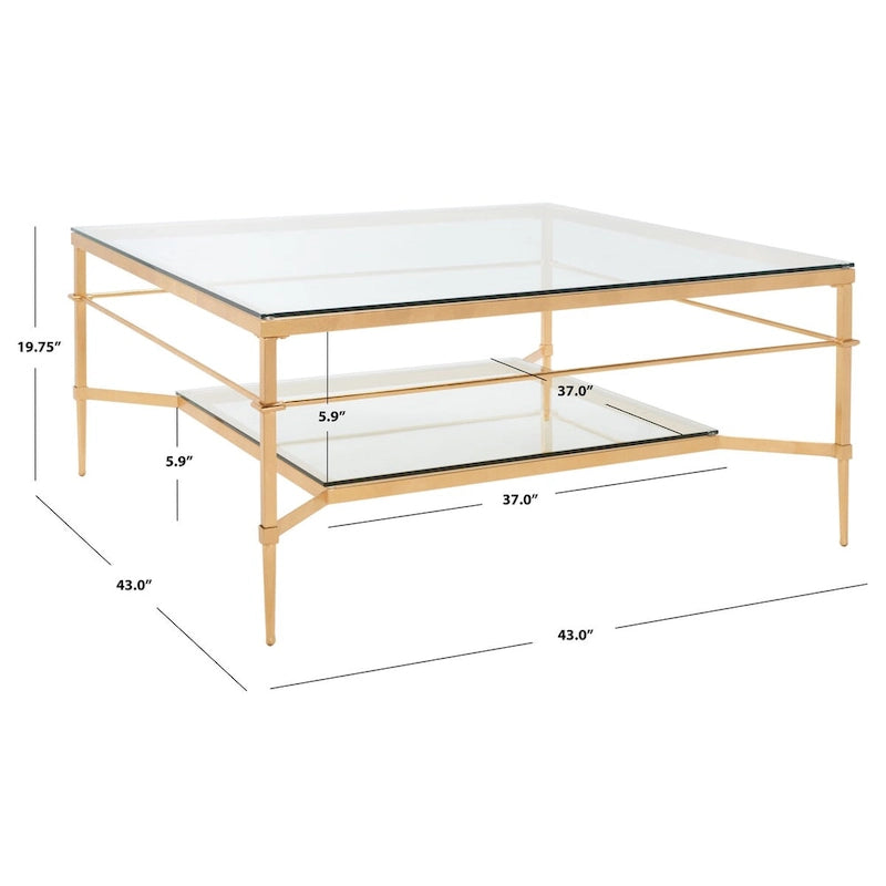 Table basse - 43 po L x 43 po P x 20 po H - 43Lx43Px20H