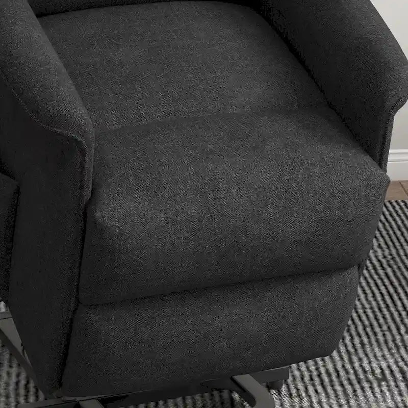Fauteuil inclinable électrique pour personnes âgées, assemblage facile, fauteuil releveur en tissu avec télécommande, poches latérales pour salon