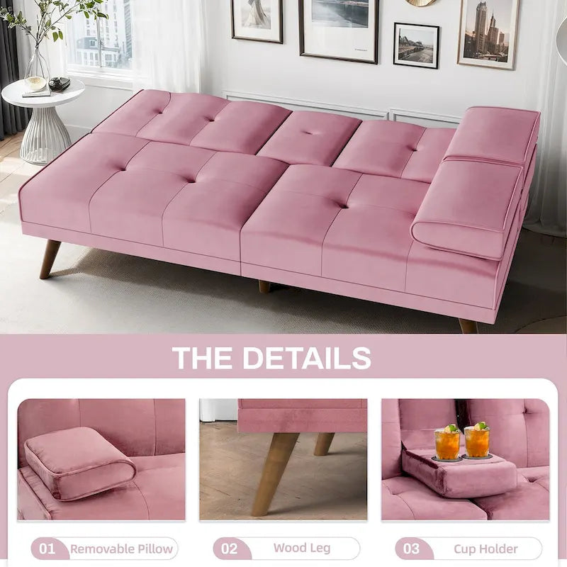 Canapé-lit futon, petit canapé-lit causeuse