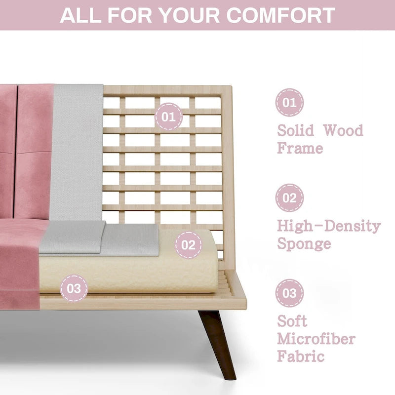 Canapé-lit futon, petit canapé-lit causeuse