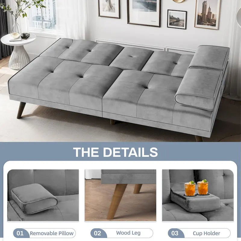 Canapé-lit futon, petit canapé-lit causeuse