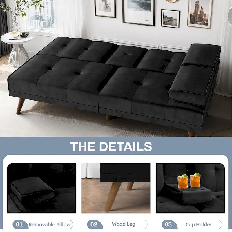 Canapé-lit futon, petit canapé-lit causeuse