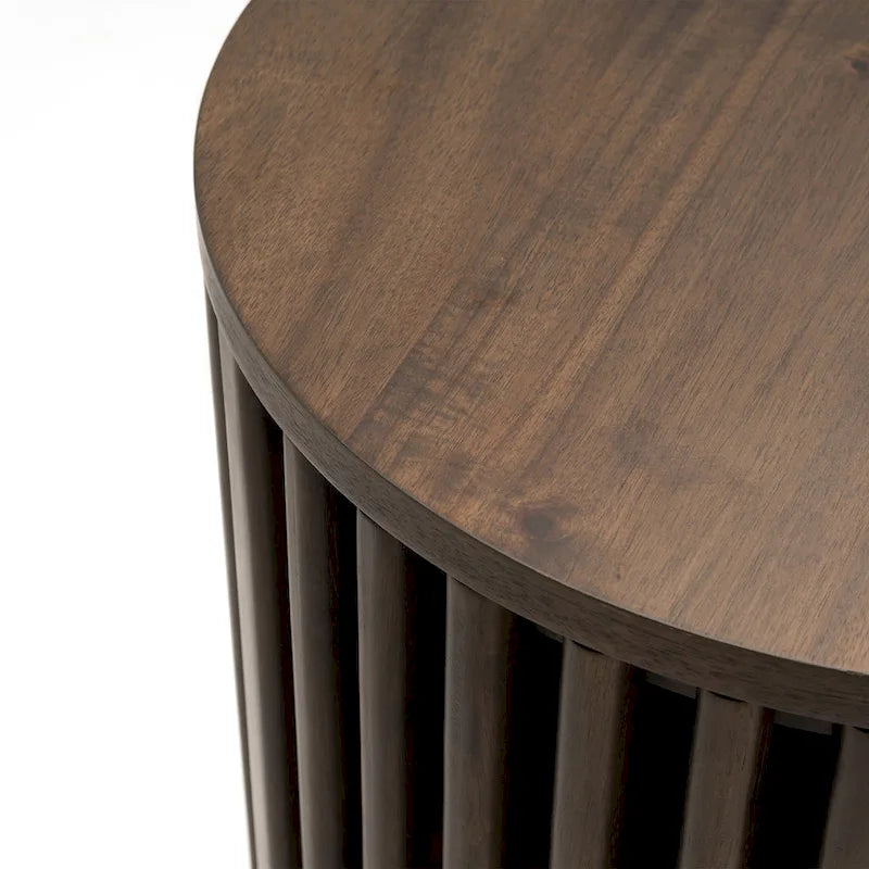 Table d'appoint avec rangement et table d'appoint ronde