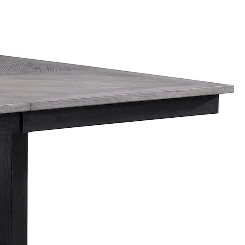 Table hauteur comptoir 60 à 72 po, extensible, gris clair, noir