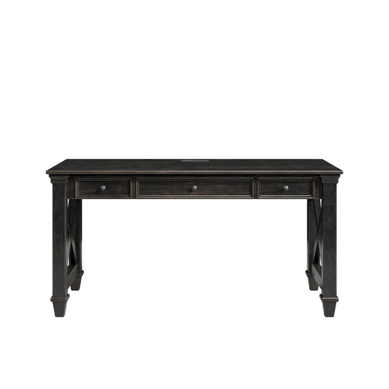 Pupitre d'écolier traditionnel en bois, marron foncé
