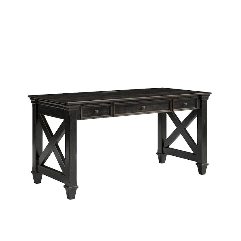 Pupitre d'écolier traditionnel en bois, marron foncé